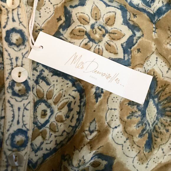 Mes Demoiselles Macadonie Silky Oversized Peasant Blouse M 6/8 NWT $275 - Picture 10 of 13